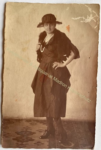 Orig foto dame frau - orig., 1922