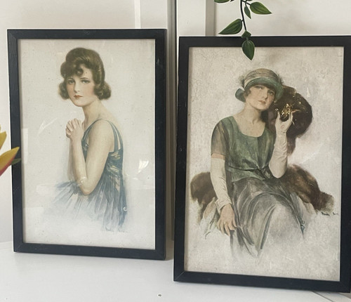 Vintage paar art - art, deco