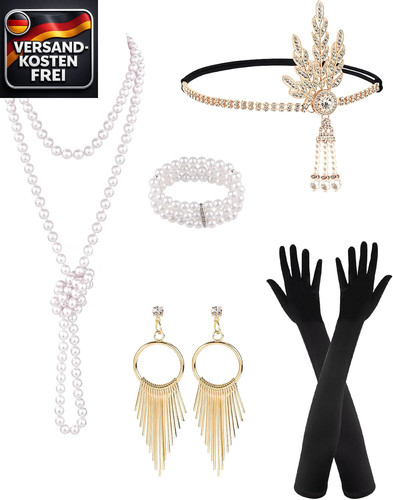 Damen accessoire set 1920er - damen-accessoire-set,